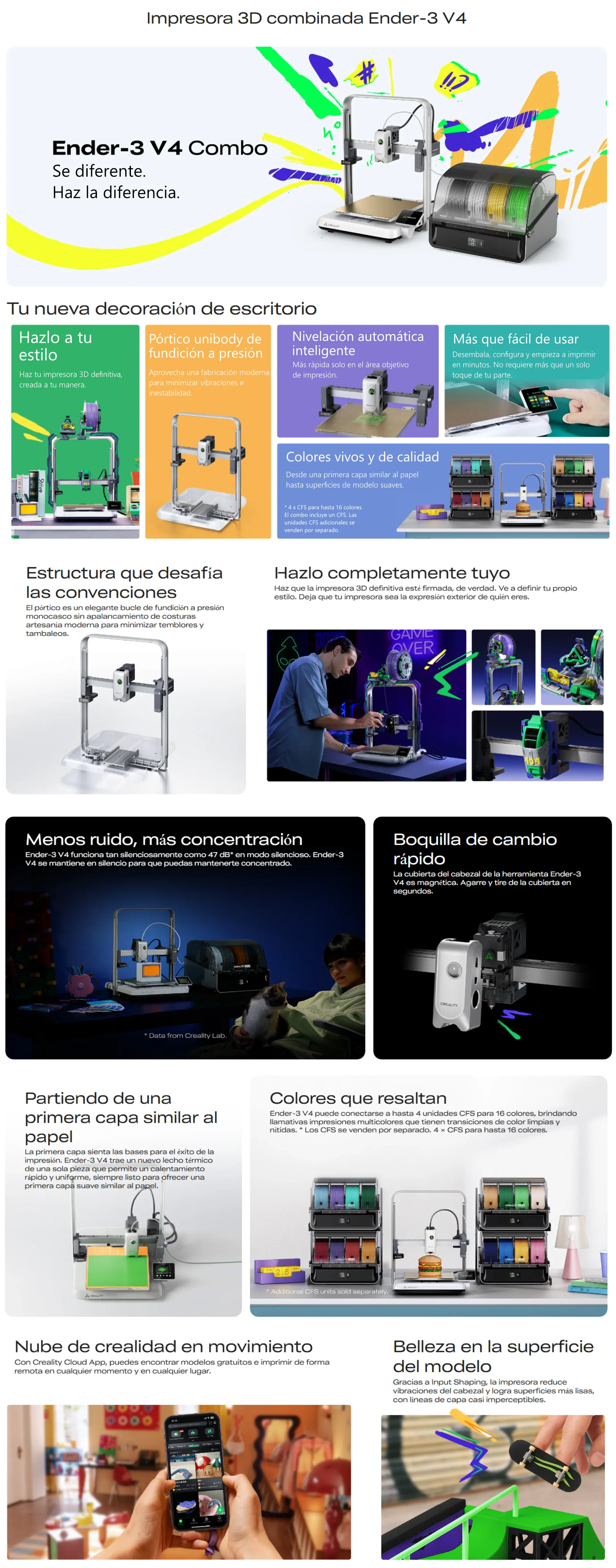 Impresora 3D Creality Ender V4 Combo